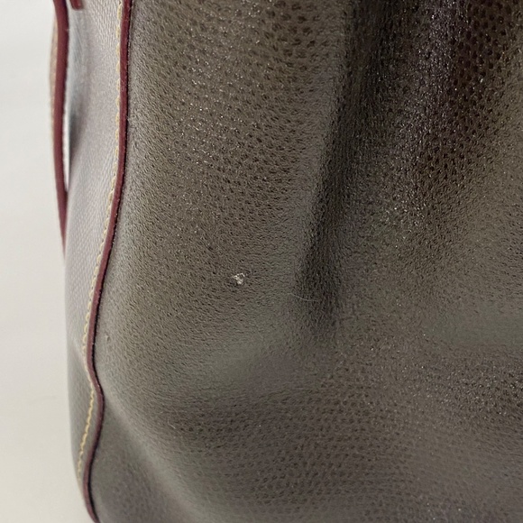 Dooney & Bourke Brown Claremont Miller Saffiano Leather Satchel Tote Handbag - Picture 12 of 16